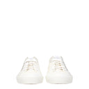 Beige Fabric Low Tops