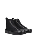 Black Fabric High Tops