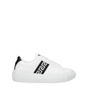 White Leather Low Tops