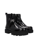 Black Leather Ankle Boots