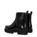 Black Leather Ankle Boots