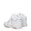 White Leather High Tops