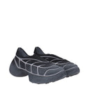 Gray Fabric Athletic Sneakers