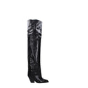 Black Leather Over The Knee