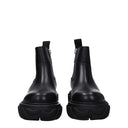 Black Leather Ankle Boots