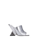 Gray Leather Platforms