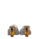 Gray Mink Slippers Sandals