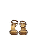 Gold Leather Platforms