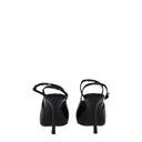 Black Leather High Heel Pumps