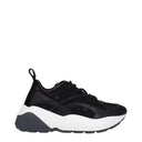 Black Fabric Sneakers