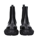 Black Leather Ankle Boots