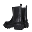 Black Leather Ankle Boots