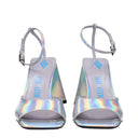 Gray Leather Platforms
