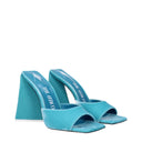 Light Blue Velvet Platforms