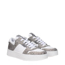 White Leather Chunky Sneakers