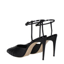 Black Leather High Heel Pumps