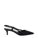 Black Fabric Sandal