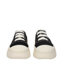 Black Fabric Chunky Sneakers