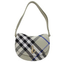 Gray Fabric Crossbody Bag