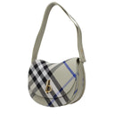 Gray Fabric Crossbody Bag