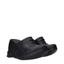 Black Cotton Slippers Sandals