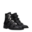 Black Leather Ankle Boots