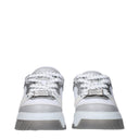 White Leather Chunky Sneakers