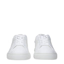 White Leather Low Tops