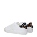 White Leather Low Tops