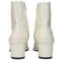 Beige Leather Ankle Boots