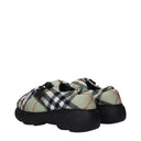 Green Fabric Slip-On Loafers