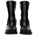 Black Leather Ankle Boots