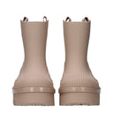 Pink Cotton Ankle Boots