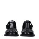 Black Leather Slip-On Loafers