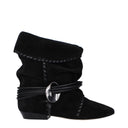 Black Leather Ankle