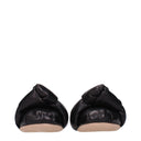 Black Leather Ballet Flats