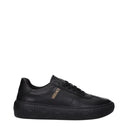 Black Leather Low Tops