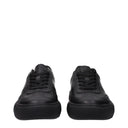 Black Leather Low Tops