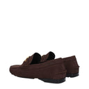 Brown Leather Slip-On Loafers