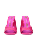 Pink Leather Platforms