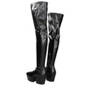 Black Leather Over The Knee