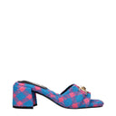 Blue Fabric Sandal