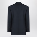 Saint Laurent Double-breasted navy blue wool jacket