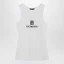 Balenciaga White Nano BB tank top