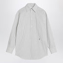 Saint Laurent Cassandre black/white pinstripe shirt