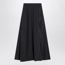 Balenciaga Black washed cotton maxi skirt