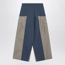 Balenciaga Beige/blue Tracksuit Cut-Up cargo trousers