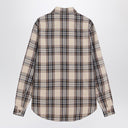 Saint Laurent Cassandre lavallière shirt in tartan cotton