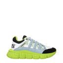 White Fabric Sneakers