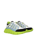 White Fabric Sneakers